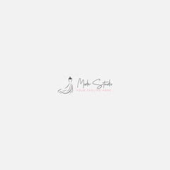 made boutique fashion studio logo design minimalist and feminine