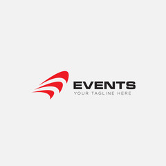 events logo with sound and music logo