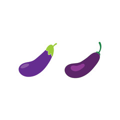 Set of Eggplant logo for design.vector