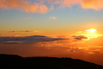 Obraz premium sunset at Haleakala