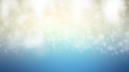 Abstract Background White Snow flake on Blue color background