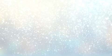 Snow light cool background. Winter holiday subtle illustration. Pastel yellow blue gradient. Glitz pattern. Shine outside banner.