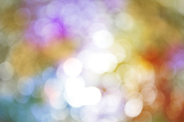 purple ,yellow, light blue and white colour bright bokeh background