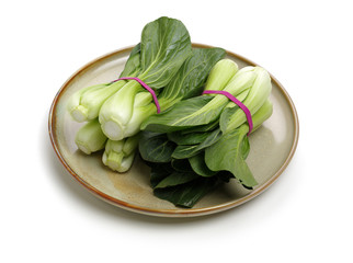 Pok Choi on white background