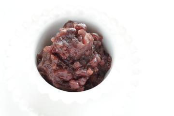 Asian food, red bean paste Azuki