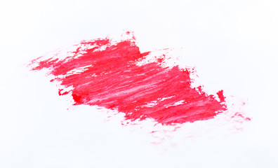 red paint on white background
