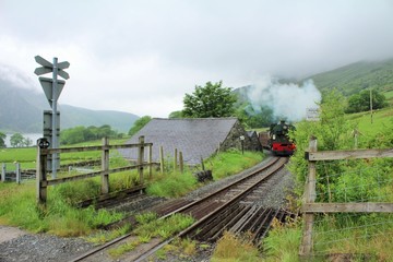 welsh highland railway in the mountains