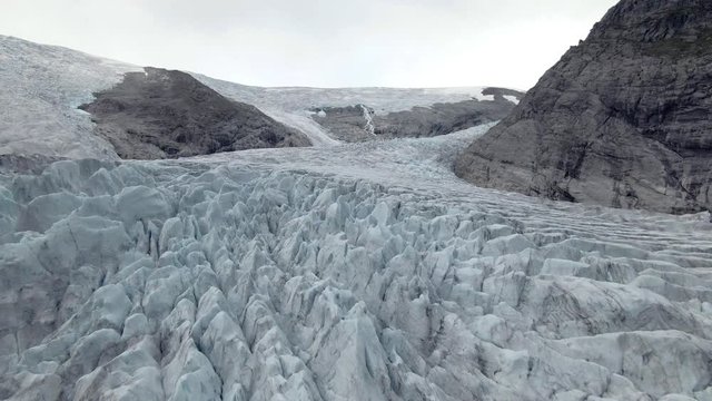 This is where Nigardsbreen arm connects with main glacier Jostedalsbreen, Norway