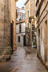 Fototapeta na wymiar Old Town of Santiago de Compostela