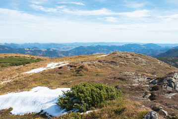 landscape of autumn mountains, Ukrainian Carpathians, Spitz Mountai