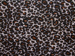 jaguar fabric texture - brown, white and black