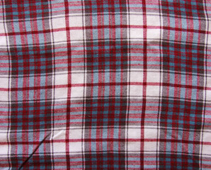 Checkered Fabric Texture - Red, White and Blue