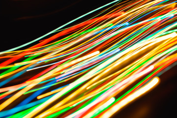 Night lights of the city