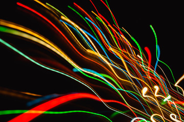 Night lights of the city