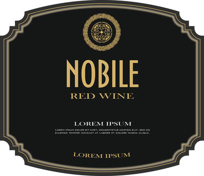 RED WINE LABEL NOBILE SEGNO AMARONE 