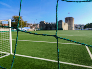 Football soccer pitch Trogir Croatia