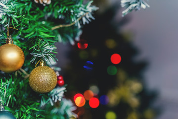 Christmas balls, toys on the Christmas tree.