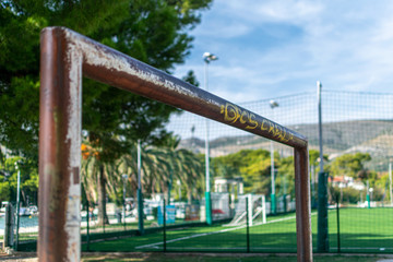 Football Soccer goal Trogir Croatia