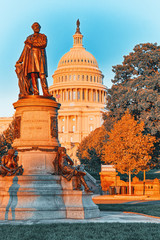 Washington, USA, United States Capitol,and James A. Garfield Monument.