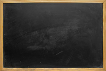 Abstract texture of chalk rubbed out on blackboard or chalkboard background, can be use as concept for school education, dark wall backdrop , design template , etc. - obrazy, fototapety, plakaty