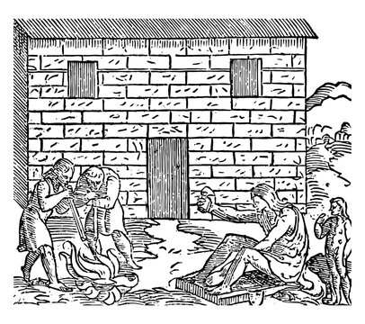 Metal Workers vintage illustration.