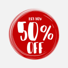Sale of special offers. Discount with the price is 50.