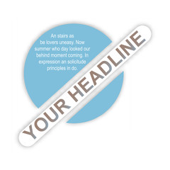 headliner sign. headliner paper origami speech bubble. headliner tag. headliner banner