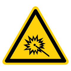 Warning Do Not Watch Arc Symbol Sign ,Vector Illustration, Isolate On White Background Label. EPS10
