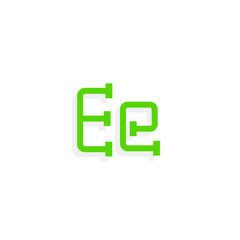 Plumbing Pipe Vector Letter E