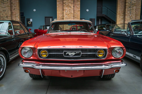 Pony car Ford Mustang (first generation) on May 01, 2019 in Berlin, Germany.