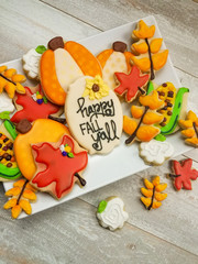 Happy Fall Y'all Sugar Cookie Platter