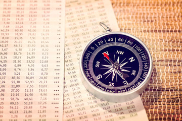 Stock market prices and compass
