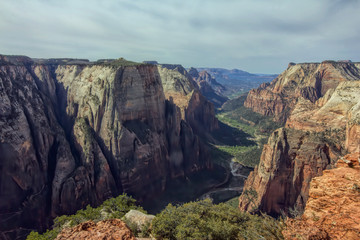 Vista from Observation Point in Zion