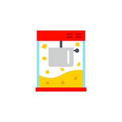 Popcorn machine icon. Clipart image isolated on white background