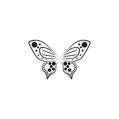 Plakat Butterfly icon logo design vector illustration template