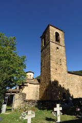 Fototapeta na wymiar Church of Santa Eulalia, ,Buesa,Huesca province, Aragon, Spain