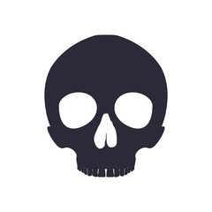 Simple cartoon skull icon.