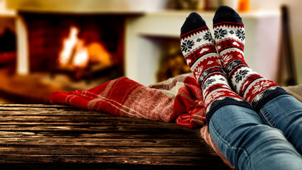 Woman legs and free space for your decoration 