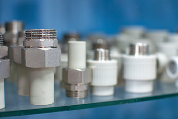 Various fittings and connections for plastic water pipes