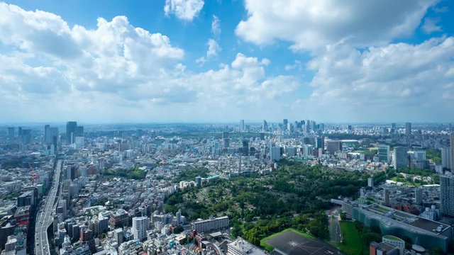 2019　東京ワイド　タイムラプス　六本木から望む新宿　渋谷方面