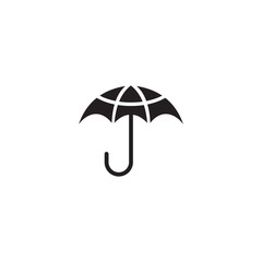 Obraz premium Umbrella icon logo design vector template