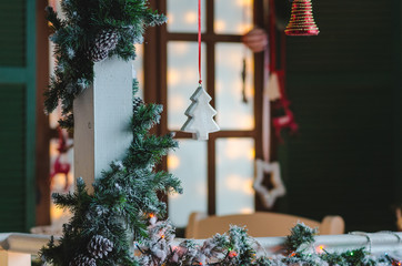 house with christmas decorations
