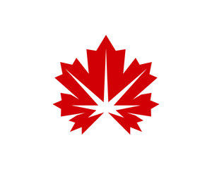 Canadian Maple leaf Logo, Maple Leaf Illustration Vector Design