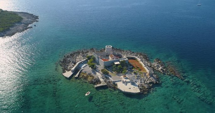 Island Otocic Gospa Near the island of Mamula.
