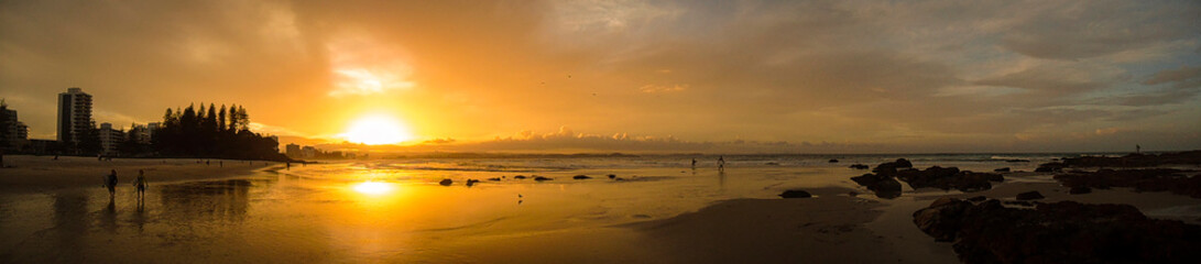 Panoramic sunset