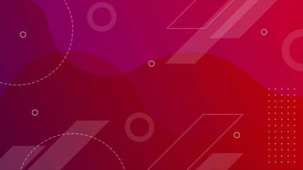 Modern Abstract Geometric Background. Colourfull Simple Fluid Shapes. Dynamic Shape Composition. Vector Template Design.