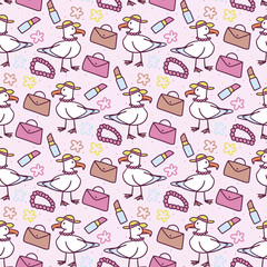 Cute animals cartoon illustrations set