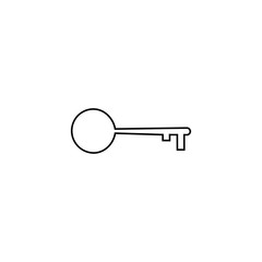 Key icon. Web secure logo