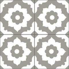 vintage Grey flower tiles