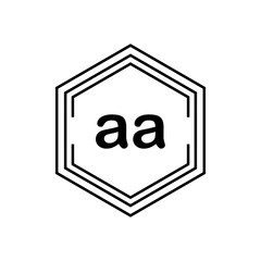 Initial Letter Logo AA Template Vector Design